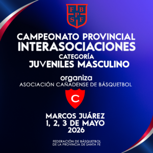 El programa de Interasociaciones Juveniles Masculino – 1,2 y 3 de Mayo