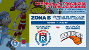Primer partido de Rosarina en el Interasociaciones Provincial de Infantiles Femenino
